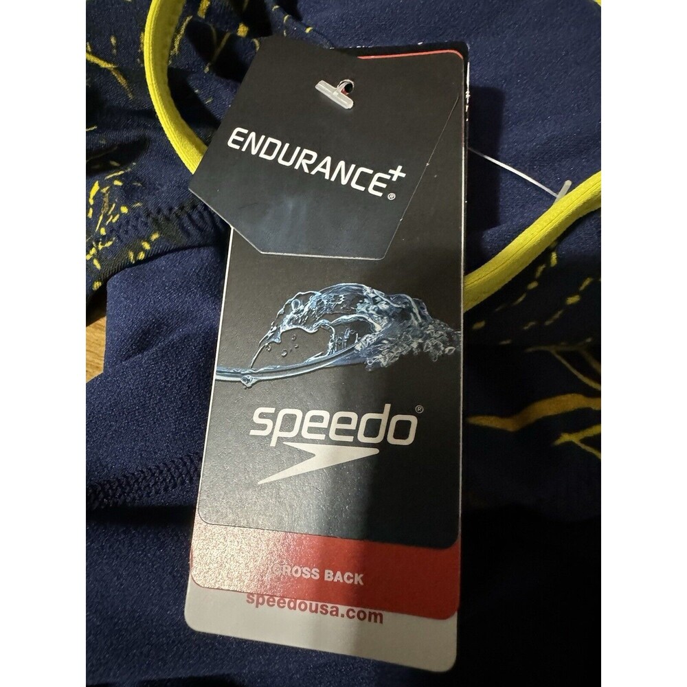 Speedo Endurance Racing Cut Navy/Gold Galactic Size 30 NWT - Picture 8 of 14